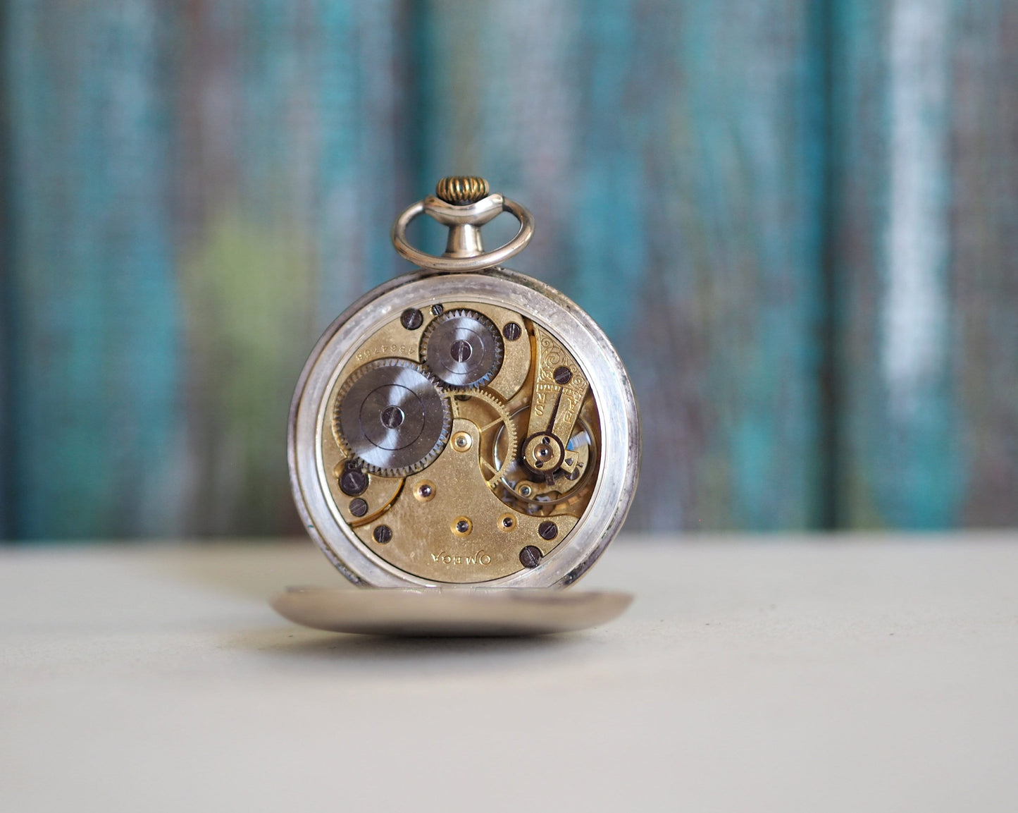 1900-1910 .800 silver    Swiss  made pocket watch OMEGA, antique mechanical pocket watch OMEGA