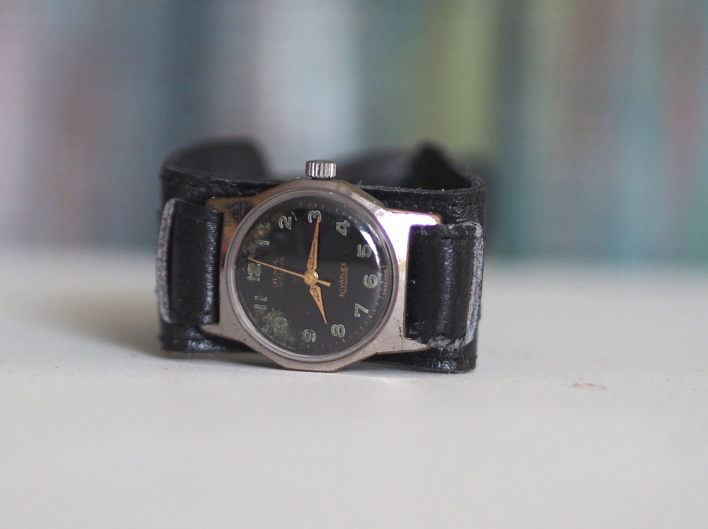 OLMA - Military style Swiss men's watch OLMA - 1950's, vintage mechanical automatic  men's watch, military style watch