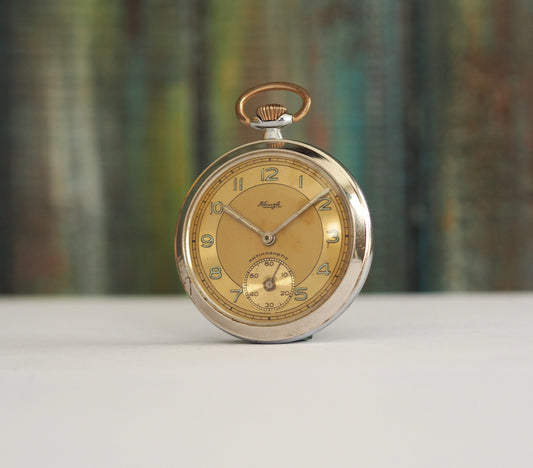 KIENZLE - 1960's German  pocket watch - KIENZLE, vintage German mechanical wind up pocket watch, mint condition