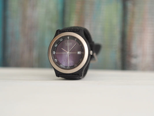 CITIZEN  Solar - quartz  Japanese men's watch - 1990's, , vintage quartz men's watch