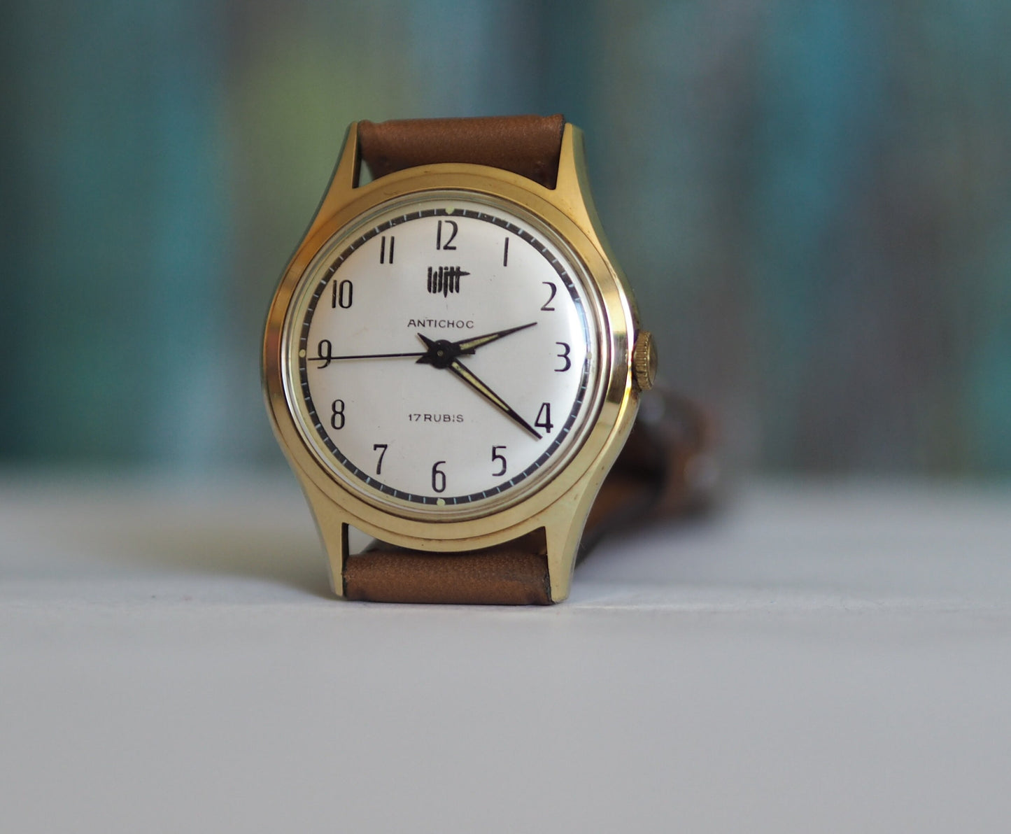 WITT- 1960's  German mechanical men's watch , vintage German mechanical wind up  men's watch