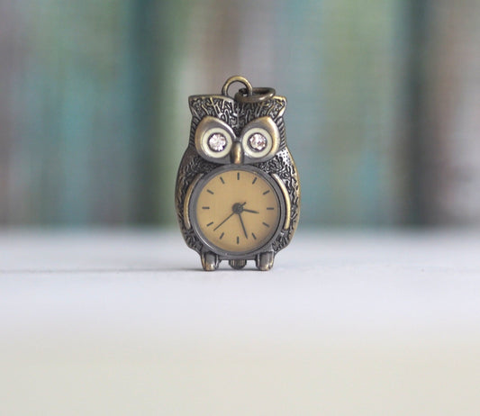 Owl quartz women's pendant Watch , Japan  movement,  OWL ecklace watch