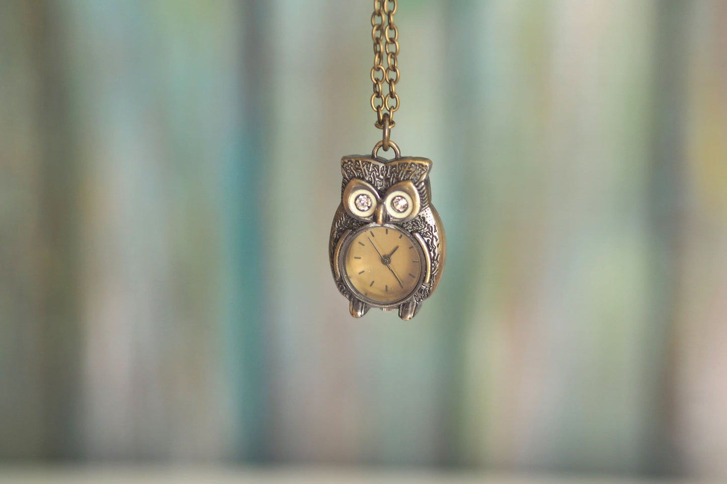 Owl quartz women's pendant Watch , Japan  movement,  OWL ecklace watch