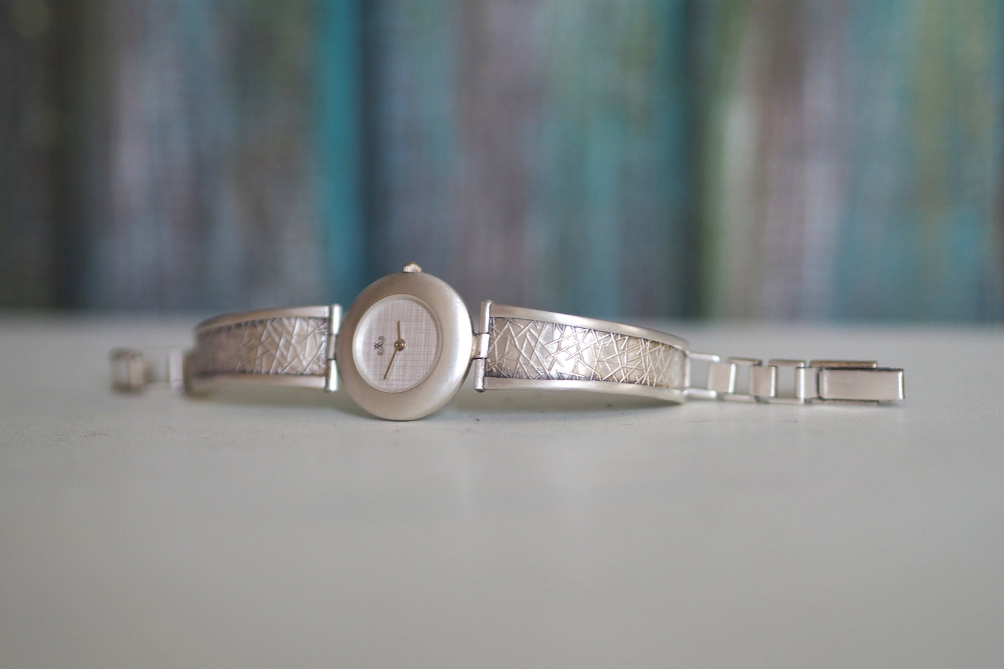 MEISTER ANKER -  Vintage  German 925 solid sterling silver quartz women's Bracelet Watch