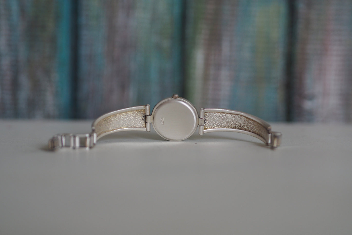 MEISTER ANKER -  Vintage  German 925 solid sterling silver quartz women's Bracelet Watch