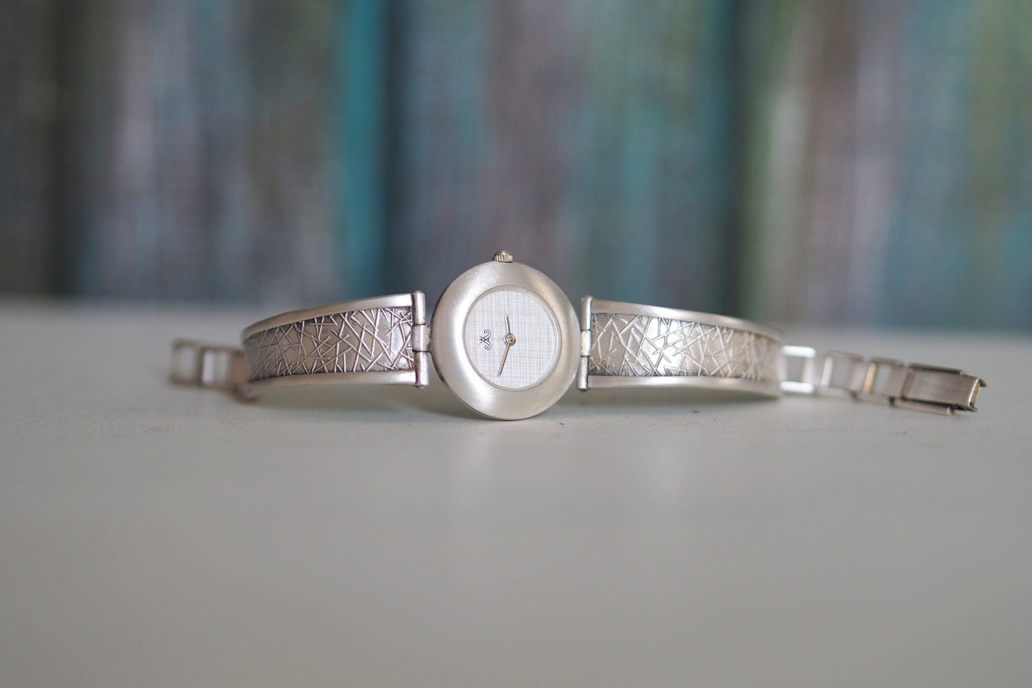 MEISTER ANKER -  Vintage  German 925 solid sterling silver quartz women's Bracelet Watch