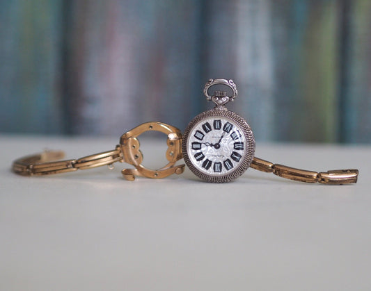 formatic -  German made  wind up women's  pendant watch 1970's on antique ladies pocket watch wrist bracelet from 1900's