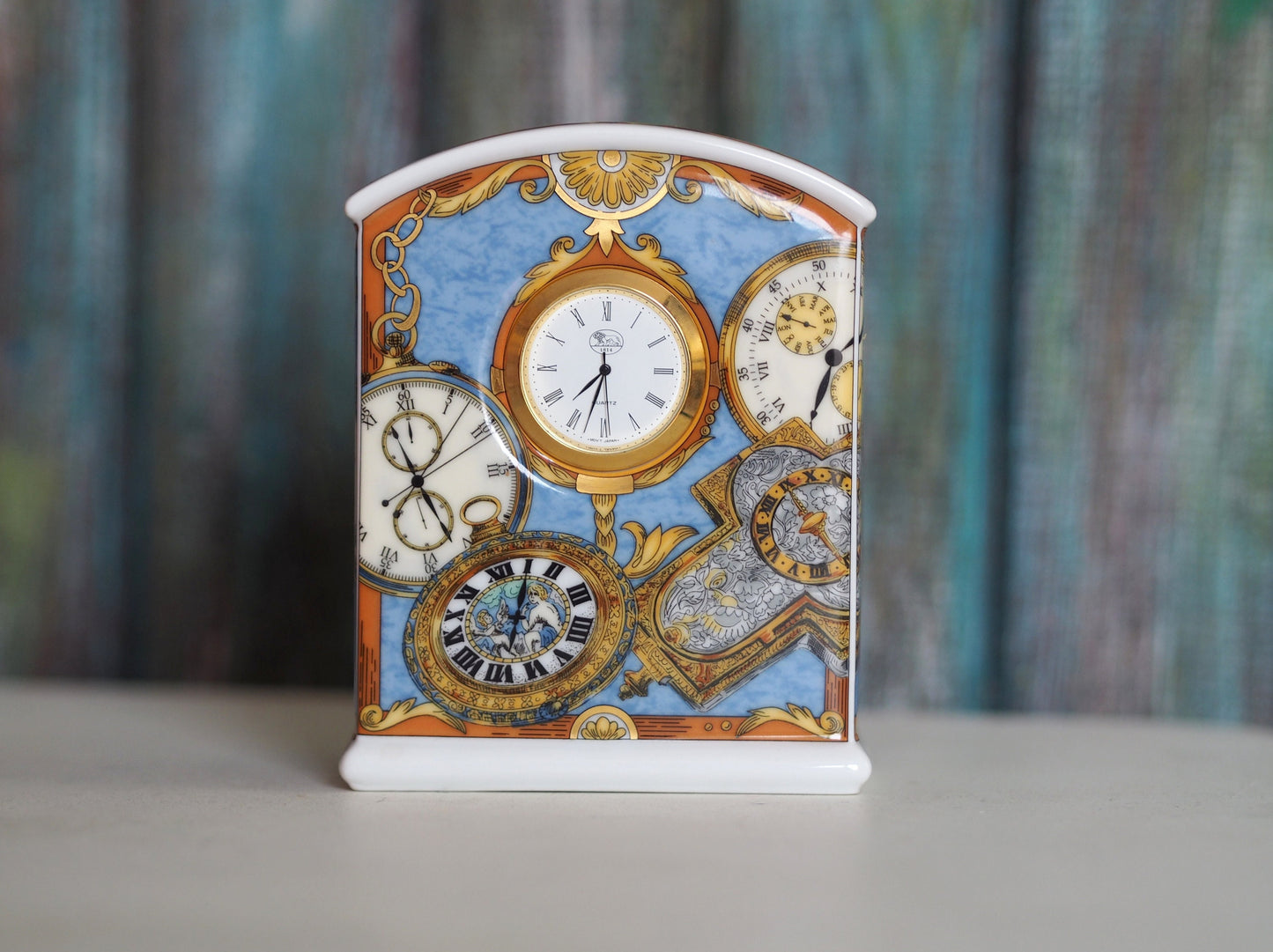 Hutschenreuther Porcelain  clock - Millenium Ediniton, German desktop clock HUTSCHENREUTER