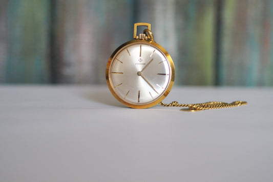 CANDINO- ultrathin Swiss made pocket watch,  vintage Swiss made mechanical wind up pocket watch