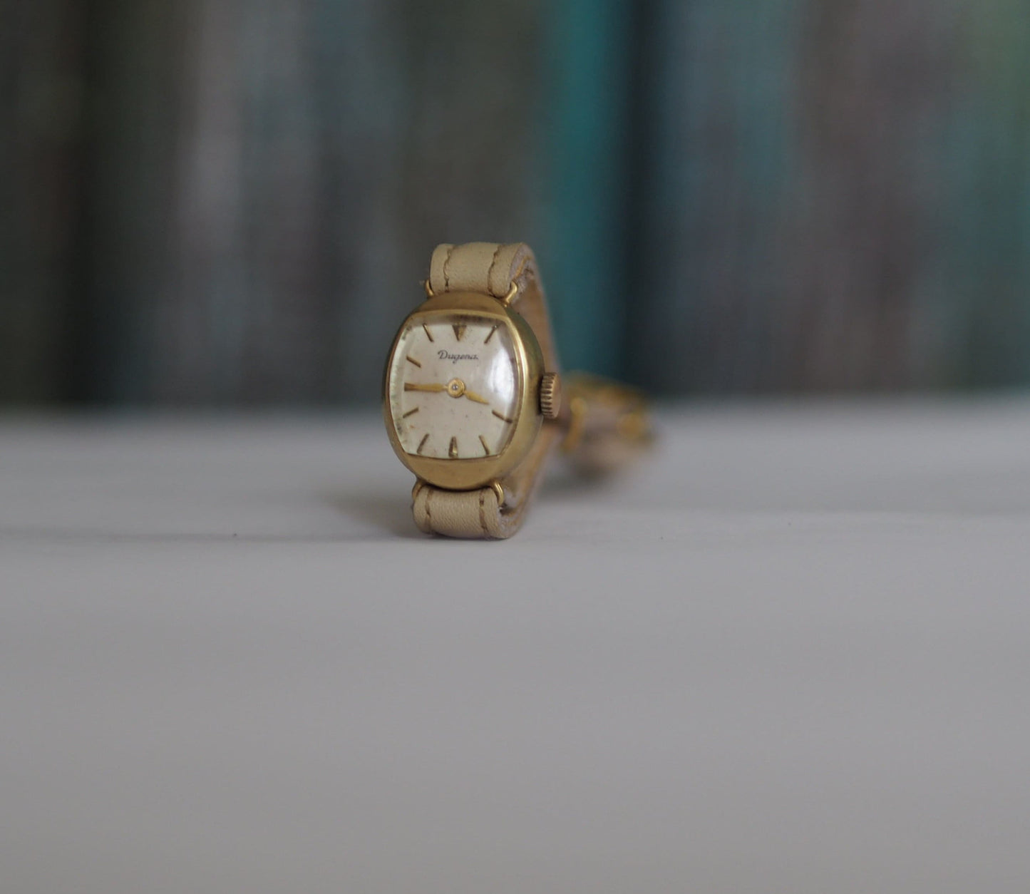 DUGENA  - 14K ,585 solid gold German Women's mechanical wind up Watch Dugena  1960's,vintage mechanical wind up women's watch DUGENA