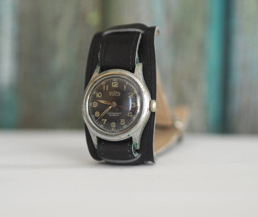 DELBANA   - Swiss made Military watch,  vintage military wind up men's watch