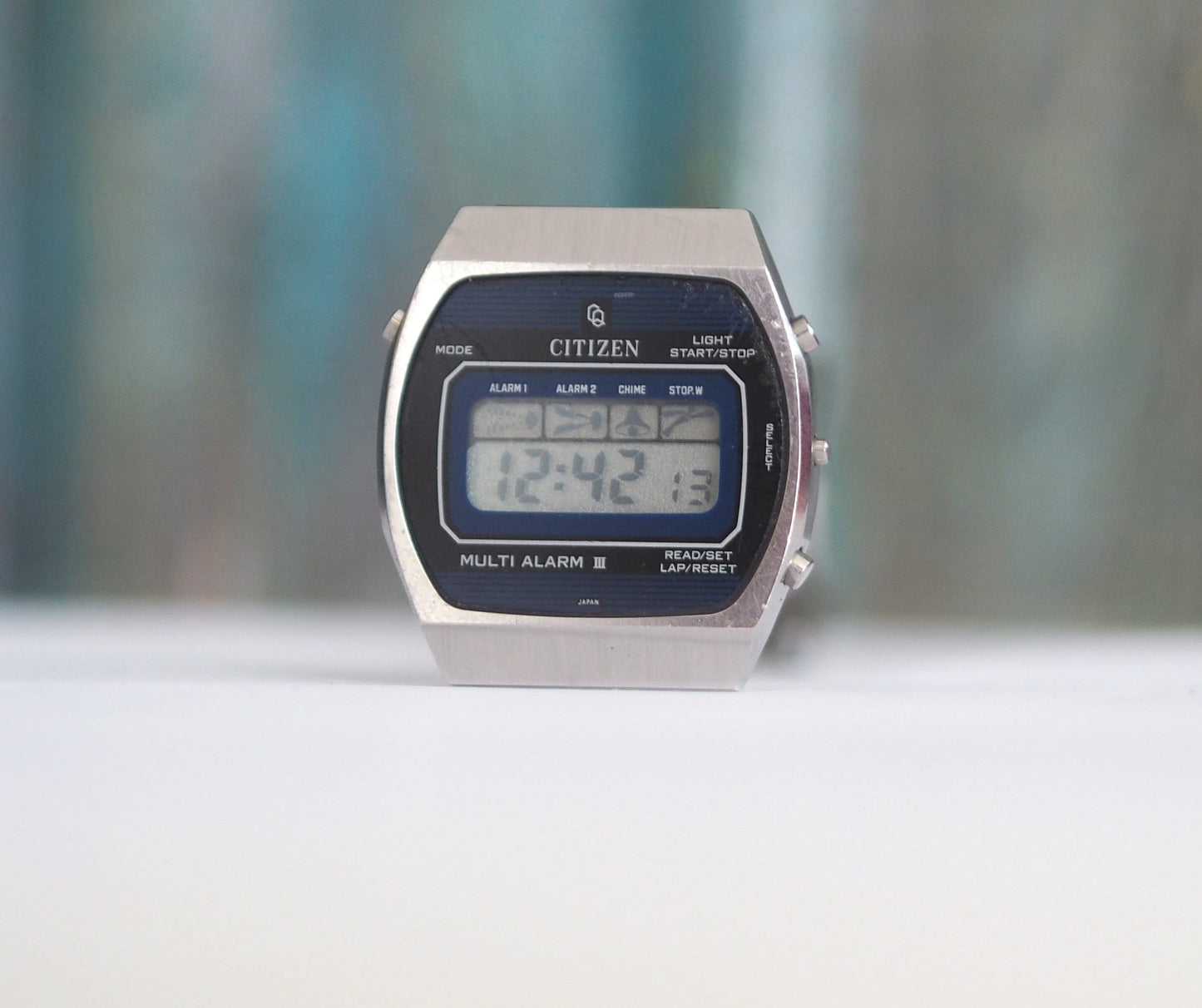 CITIZEN Multi Alarm  GN-4-S , 41-3038  - 1970's Japanese LCD  men's watch -, vintage lcd men's watch