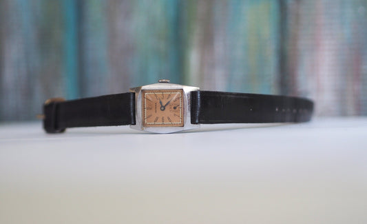 HERMA German Art Deco  men's watch , wind up vintage art deco watch