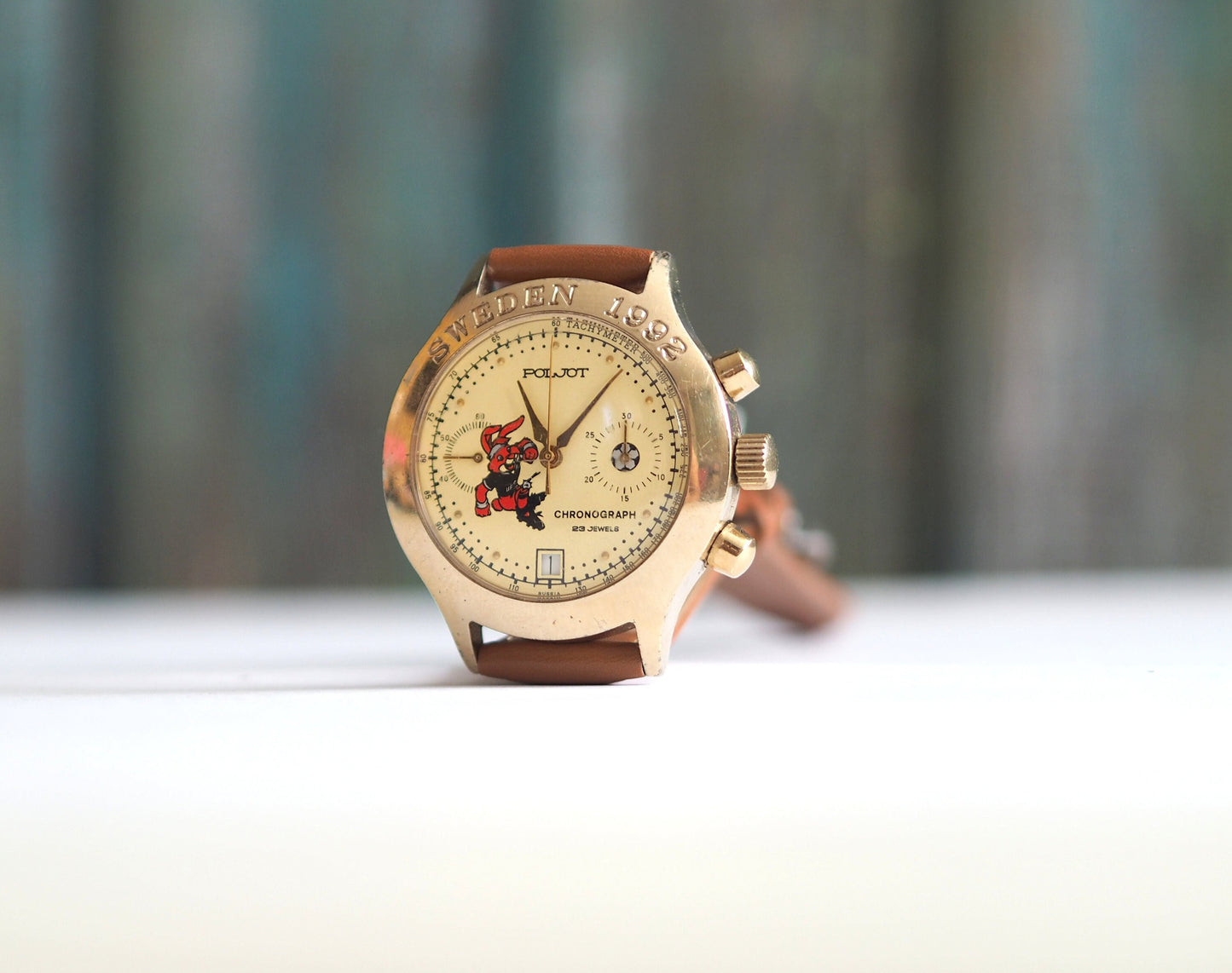 POLJOT Sweden 1992 -  3133 Chronograph , mechanical wind up  Chronograph watch