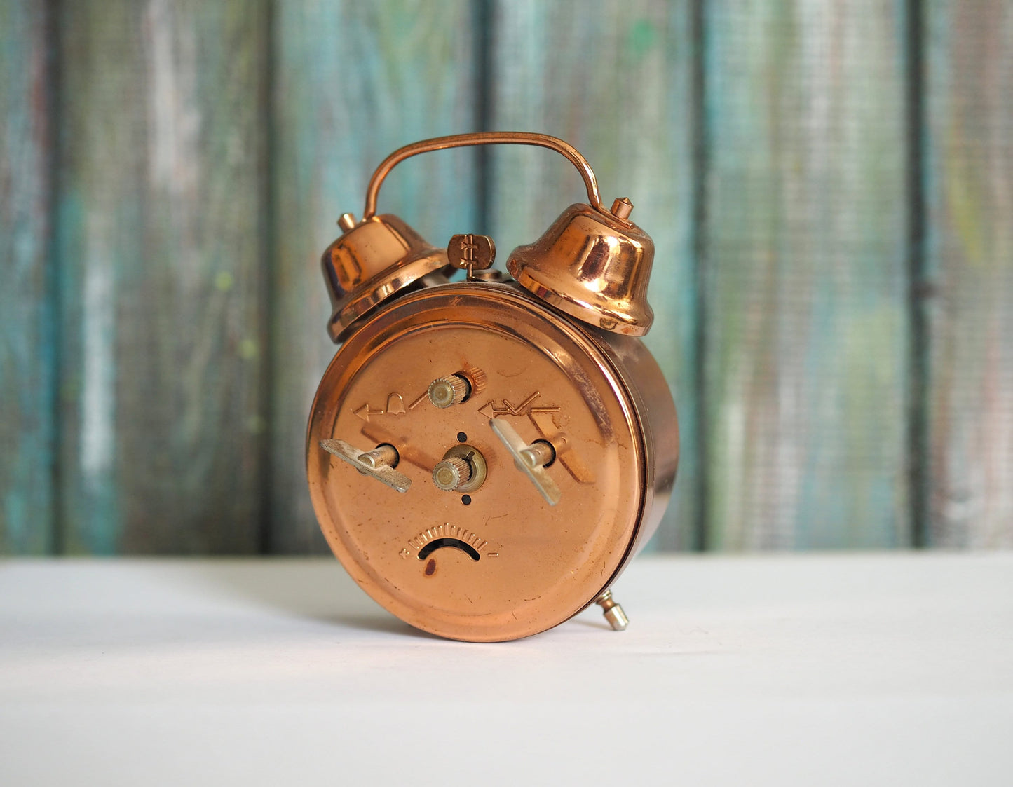 Meister Anker  - German mechanical wind up Alarm clock - copper plated