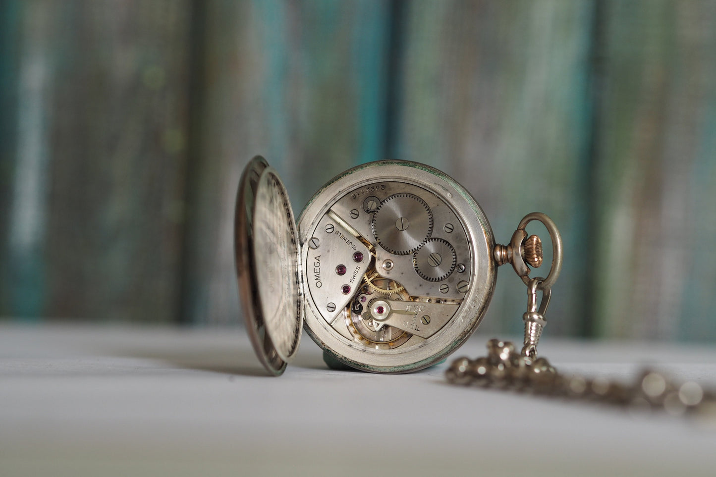 OMEGA -  .800 silver    Swiss  made mechanical wind up pocket watch OMEGA,ref.10010753,  antique mechanical pocket watch OMEGA