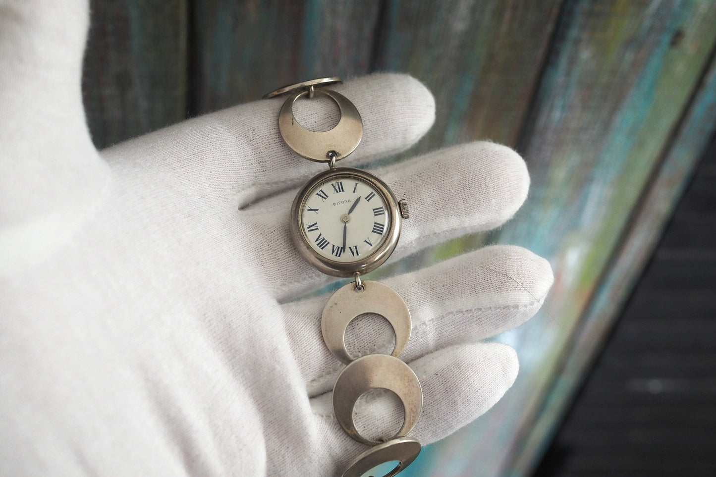 BIFORA -   0.925  sterling silver German  women's  Watch, mint condition unworn, solid silver wind up mechanical watch