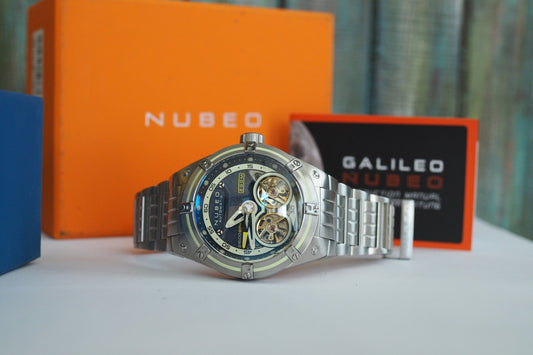 Nubeo Galileo Automatic Blue Limited Edition Watch-  mint condition, unworn