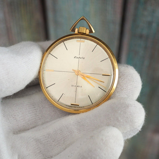 RAKETA Samson cal.2209 - ultrathin mechanical wind up pocket watch,  vintage  mechanical wind up pocket watch