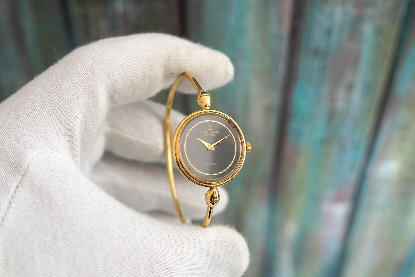 Michel Herbelin  PARIS - vintage  French quartz women's  bangle watch