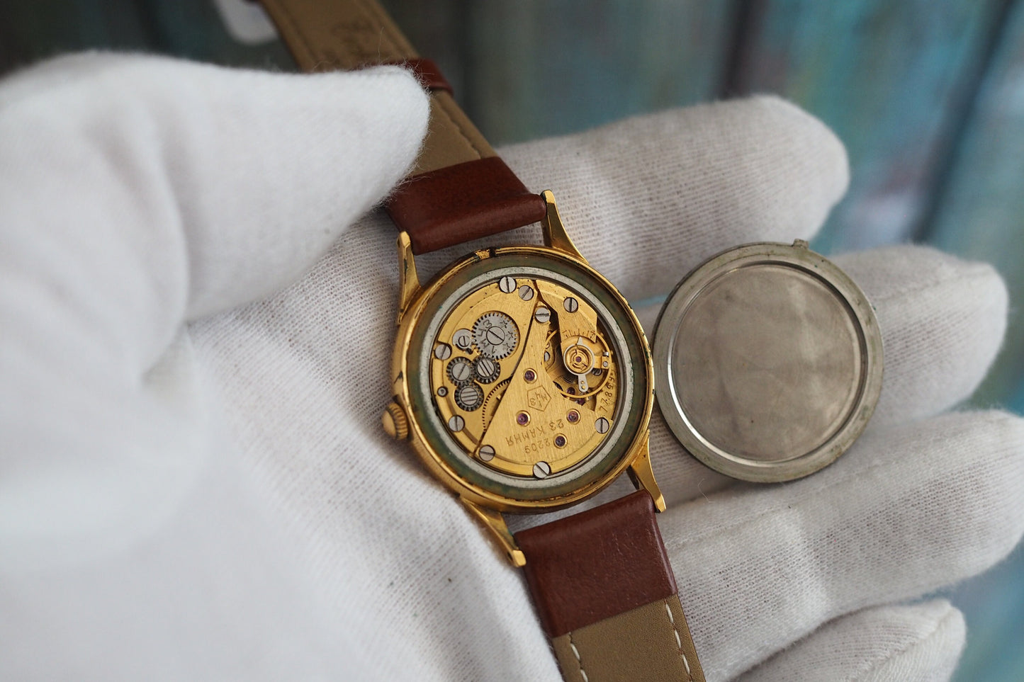 Poljot  de Luxe -  1950's vintage mechanical wind up men's watch