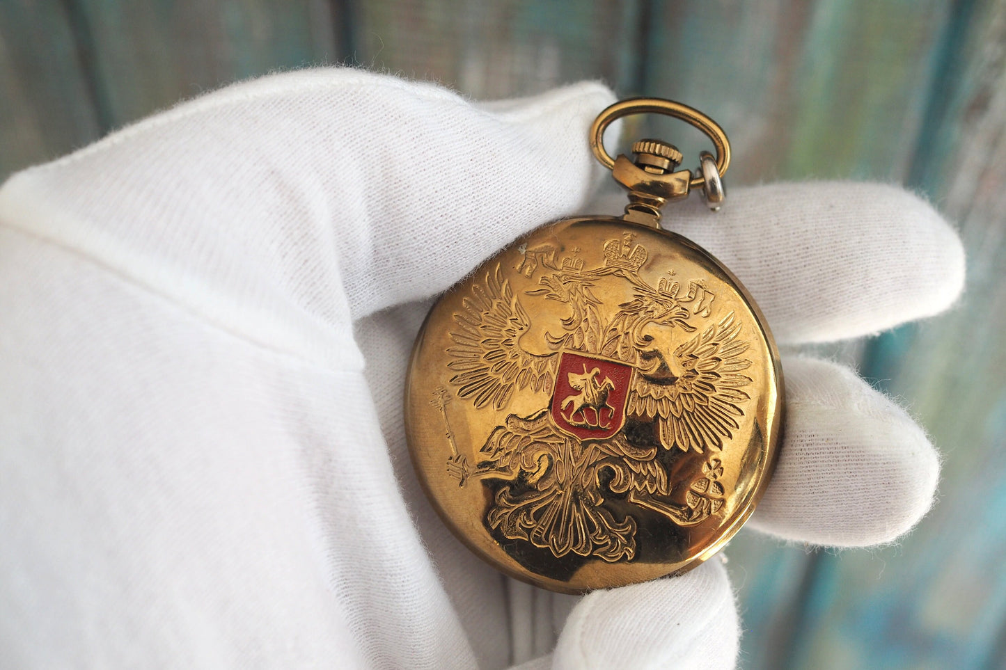 MOLNIJA Jesus Christ - Rare Vintage mechanical wind up  pocket watch Molnija   cal. 3602