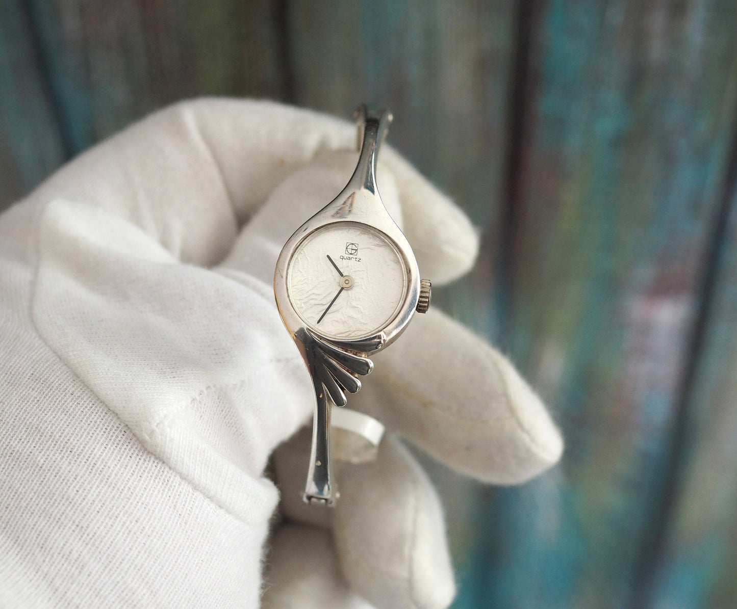 MARCIA Design  - Rare .925 solid silver  German quartz  Women's bangle  Watch - mint condition, unworn