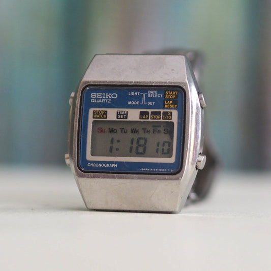 SEIKO  A129-5000 G Chronograph, 1970's Japanese LCD  men's watch -Seiko  ref.823738, vintage lcd men's watch