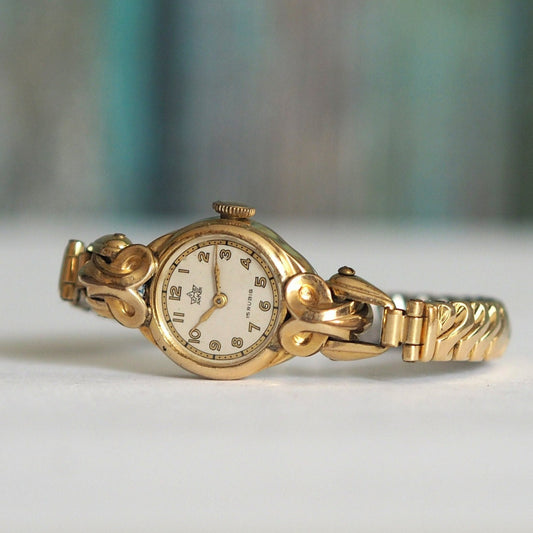 ANKER Art deco Vintage German mechanical wind up women's , vintage mechanical wind up watch